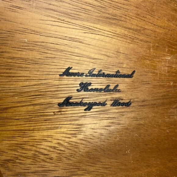 Vintage Moore International Monkeypod Bowl from Honolulu - Picture 2 of 6